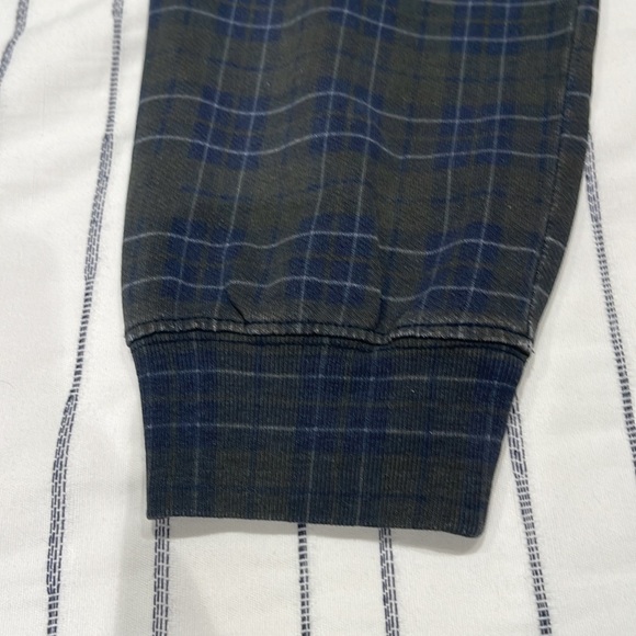 Current/Elliot Slim Vintage Highlander Green Plaid Sweatpants- Size 2 - Picture 7 of 8